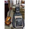 Image 1 : 3 guitars one with hard case one with bag (as is) from TV series