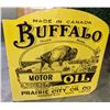 Image 1 : Double sided Buffalo porcelain flang sign approx 2ft x 2ft