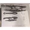 Image 1 : Stargate S.2 E.20 T.E.R Laser Gun drawing and cardboard cutout artist rendition for show