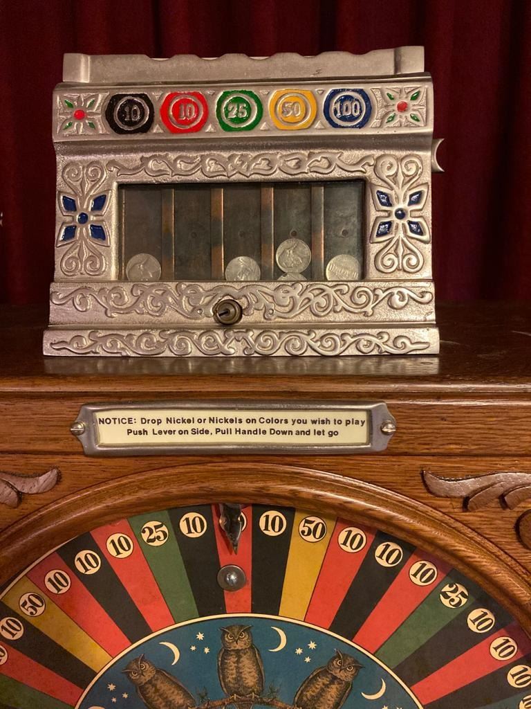 Johnnie Bull Upright Slot Machine - Earliest Known Slot Machine. 1894 ...