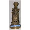 Image 2 : 1940s Brass Asian Statue (Approx. 13"H x 5"W)