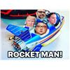 Image 8 : 1960s Rocket Atomic Modern Carnival Chain Ride Space Rocket  - Original - Turquoise