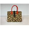 Image 1 : LARGE STRUCTURED LEOPARD PRINT TOTE BAG