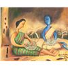 Image 1 : M. F Husain Indian Oil on Canvas Galerie Mathias