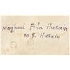 Image 8 : M. F Husain Indian Oil on Canvas Galerie Mathias
