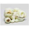 Image 1 : Chinese Hetian Jade Carved Lion