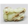 Image 4 : Chinese Hetian Jade Carved Lion