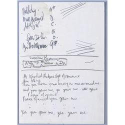 Stuart Sutcliffe Set List & Paul McCartney Lyrics