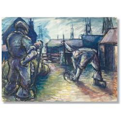 Stuart Sutcliffe Watercolor Painting