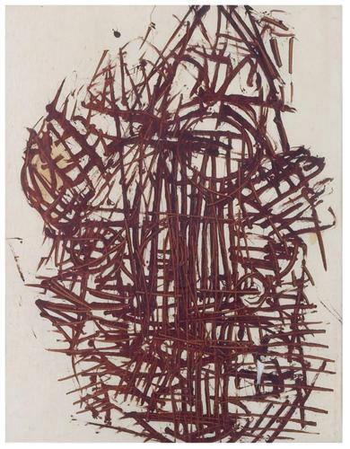 Stuart Sutcliffe Abstract Oil Painting On Paper