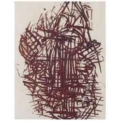 Stuart Sutcliffe Abstract Oil Painting on Paper