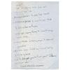 Image 1 : Stuart Sutcliffe Handwritten Lyrics #2