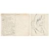 Image 1 : Stuart Sutcliffe Sketch and Handwritten Poem