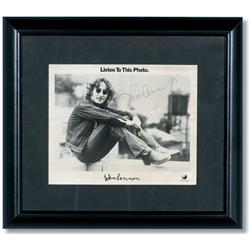 A Signed John Lennon Promotional Photograph