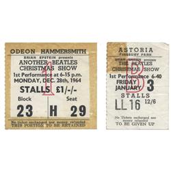 The Beatles Christmas Show Concert Ticket Stubs