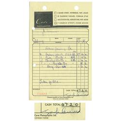 John Lennon Signed Receipt