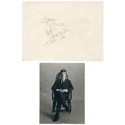 Photograph Signed by John Lennon & George Harrison