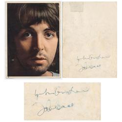 John Lennon and Yoko Signed White Album Photograph