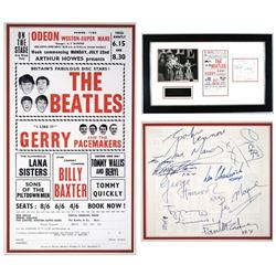 The Beatles & Others Signed Odeon Concert Handbill