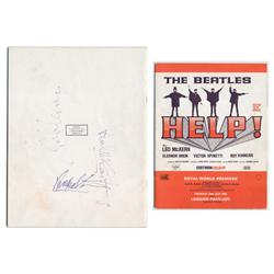 A Help! Premiere Program Signed By Three Beatles