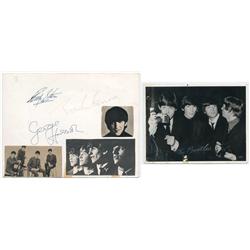 A Photo Signed By John, George & Ringo
