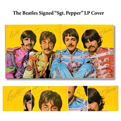 The Beatles Autographed Sgt. Pepper LP Cover