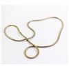 Image 1 : 24" GOLD TONE SNAKE CHAIN NECKLACE