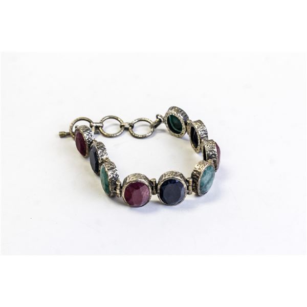 MULTI COLOURED COSTUME JEWELLERY BRACELET