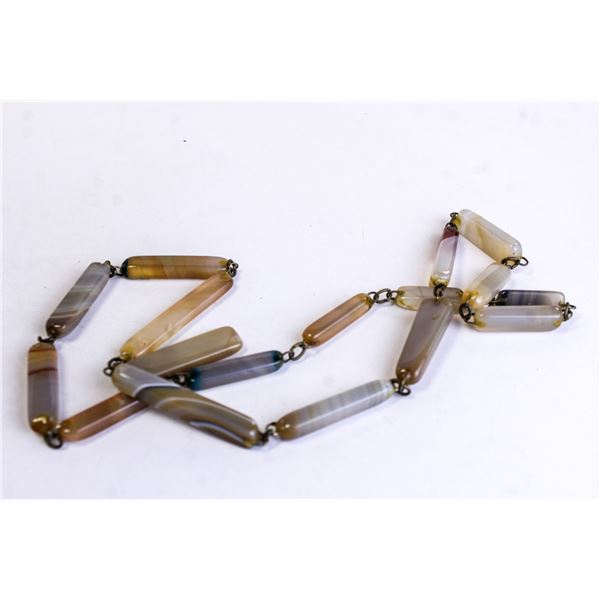 SEMI PRECIOUS STONE LINK NECKLACE