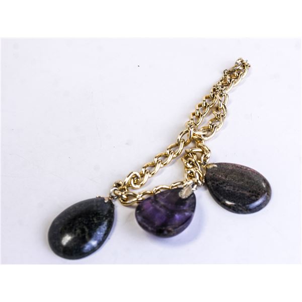 LARGE LAPIDARY STONE BRACELET