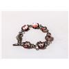 Image 1 : 925 SILVER BRACELET WITH PINK STONES