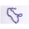 Image 1 : PURPLE AMETHYST BEADED NECKLACE