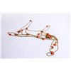 Image 1 : GOLD TONE CURB CHAIN WITH CORAL COLOURED BEADS