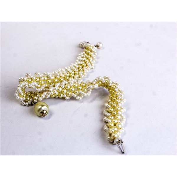 11-14" FAUX PEARL COLLAR NECKLACE