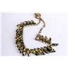 Image 1 : BLACK AND GOLD TONE NECKLACE