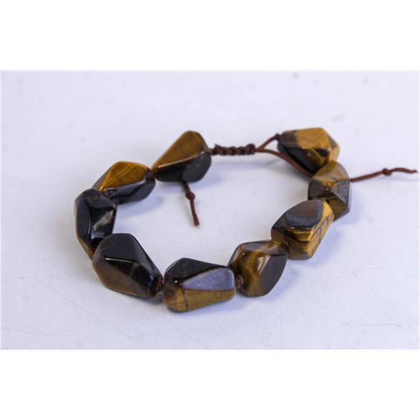 TIGER EYE BEADED BRACELET