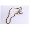 Image 1 : GOLD TONE SNAKE CHAIN WITH LARGE CRYSTAL PENDANT