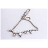 Image 1 : VINTAGE COSTUME JEWELLERY WHITE STONE NECKLACE