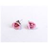 Image 1 : PINK ROSE STUD EARRINGS