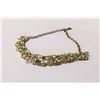 Image 1 : GOLD TONE COSTUME JEWELLERY NECKLACE WITH GREEN