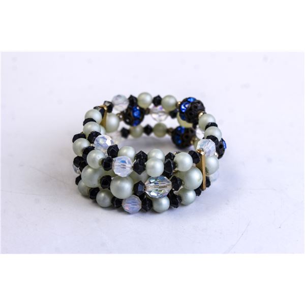 CRYSTAL BEADED WRAP BRACELET