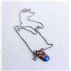 Image 1 : 18" 925 SILVER CHAIN WITH ENAMEL SHOE PENDANT