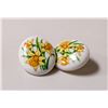 Image 1 : VINTAGE DAFFODIL STUD EARRINGS