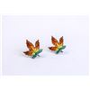 Image 1 : MAPLE LEAF SCREW BACK EARRINGS