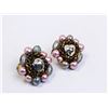Image 1 : VINTAGE FAUX PEARL CLUSTER EARRINGS