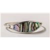 Image 1 : MEXICAN SILVER BRACELET WITH ABALONE INLAY