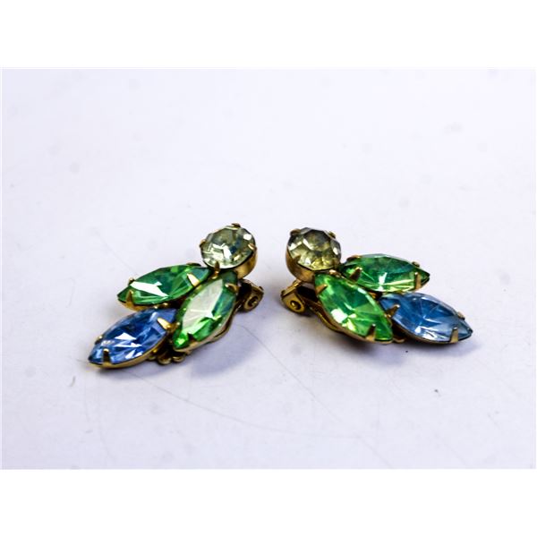 VINTAGE COSTUME JEWELLERY DROP EARRINGS