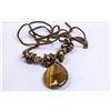 Image 1 : TIGER EYE NECKLACE WITH LARGE PENDANT