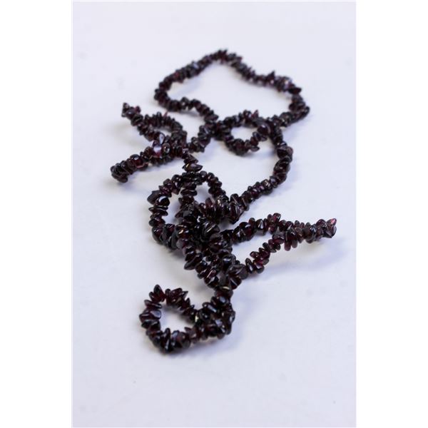 34" GARNET NECKLACE