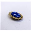 Image 1 : VINTAGE GOLD TONE AND BLUE COSTUME BROOCH